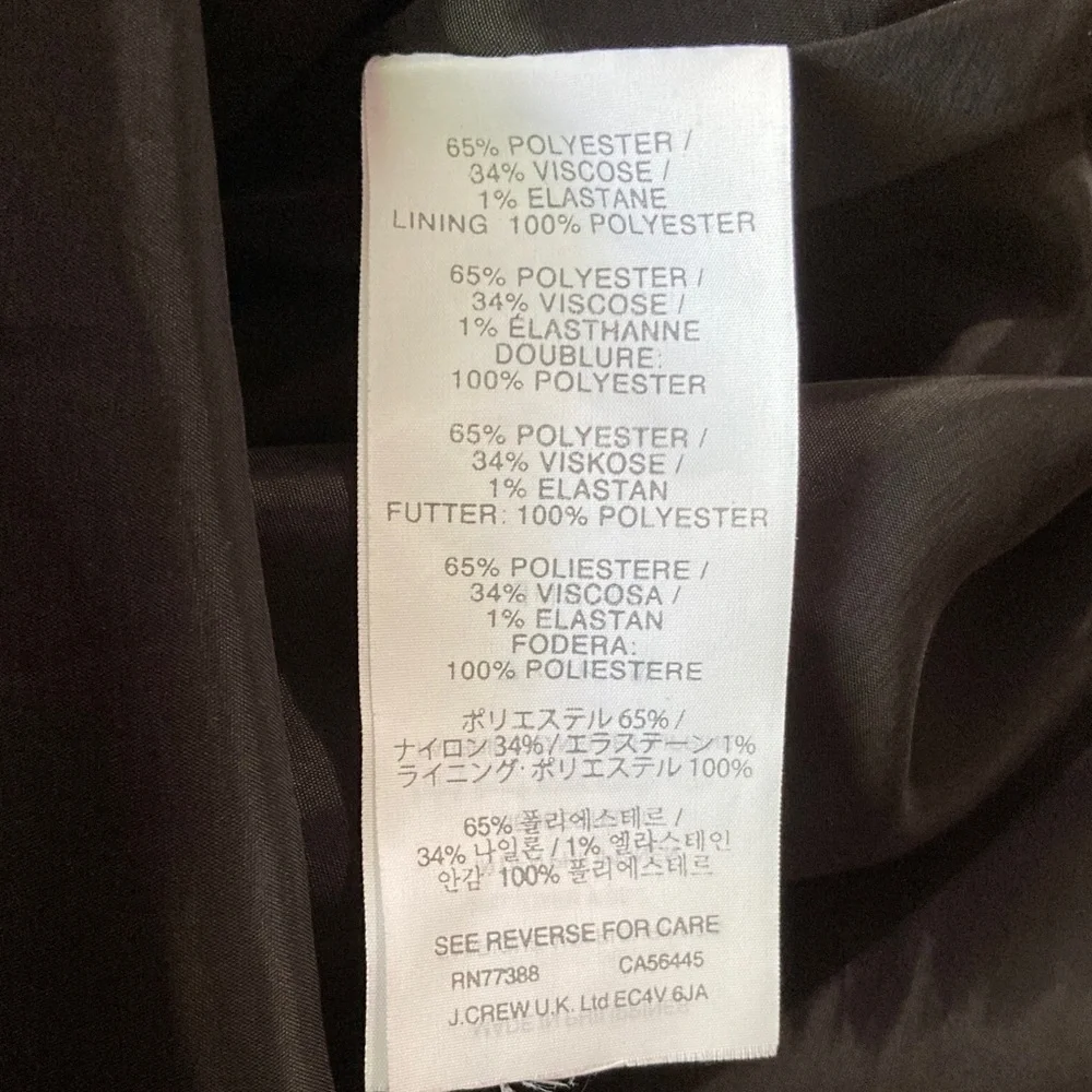 J. Crew Black A-Line Pleated Mini Skirt